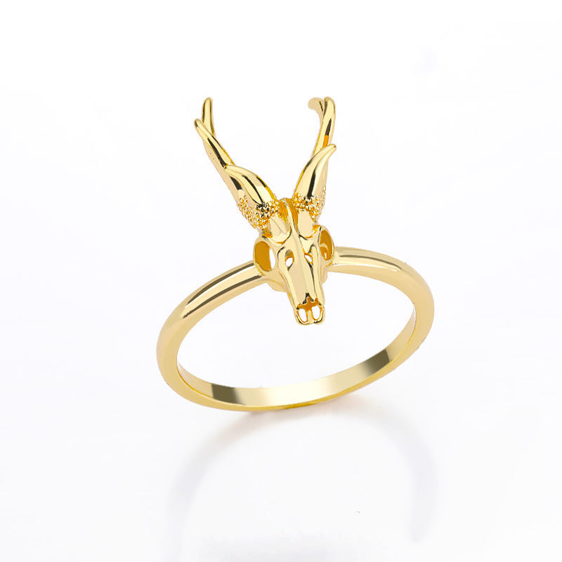 Antelope Skull Ring