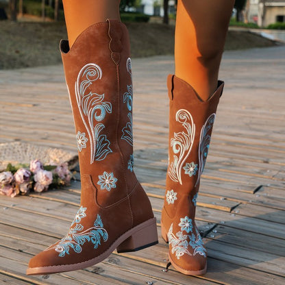Cow boy Knee Boots