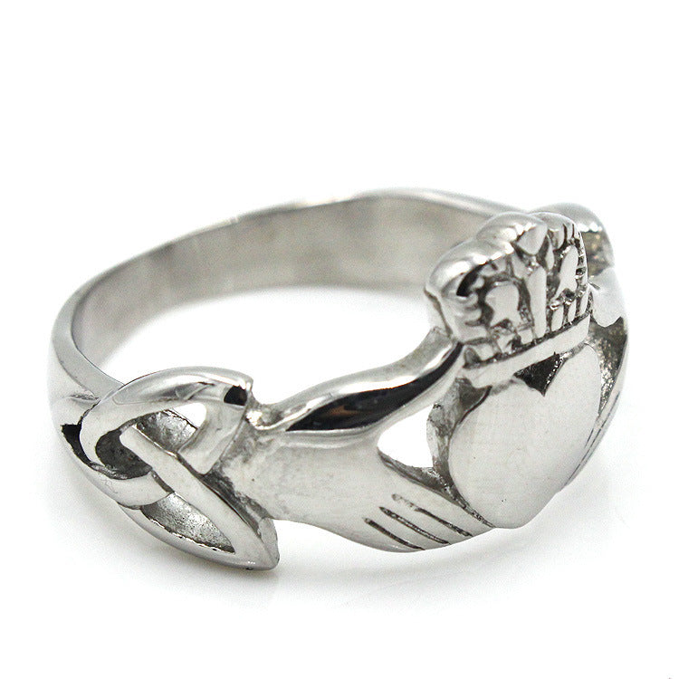 Holding Crown Heart Ring