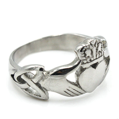 Holding Crown Heart Ring