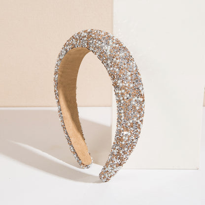 Full Diamond Pearl Headband
