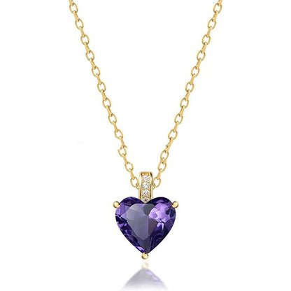Birthstone Fashion Simple Necklace