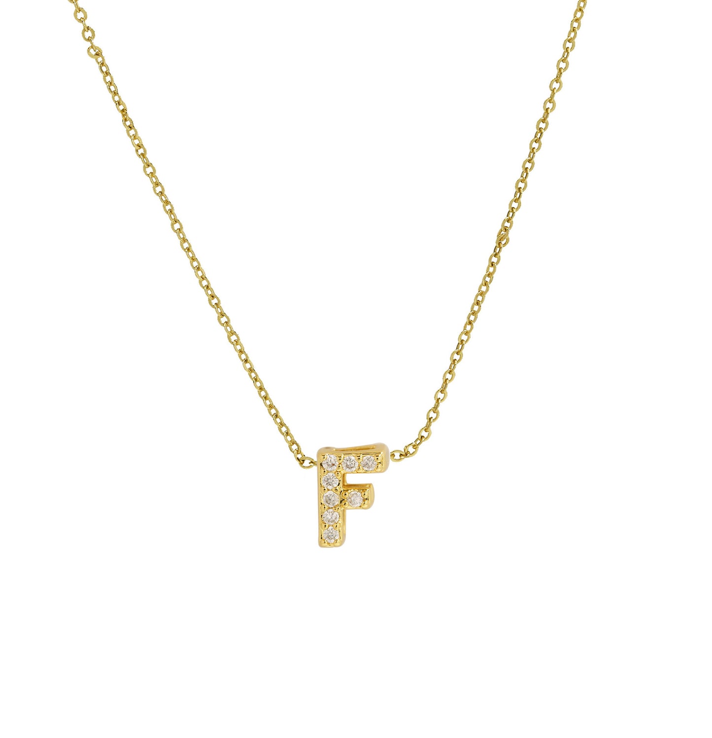 Diamond Letter Necklace