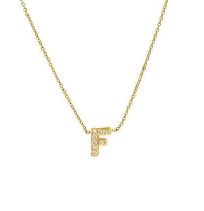 Diamond Letter Necklace