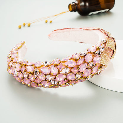 Rhinestones & Leaf Headband