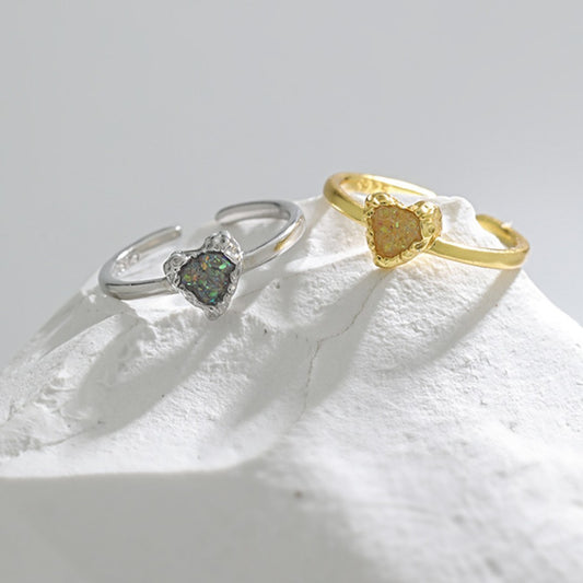 Texture Heart Ring