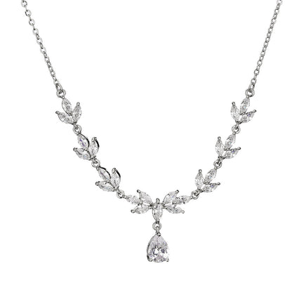 Elegant Diamond Necklace and Earrings