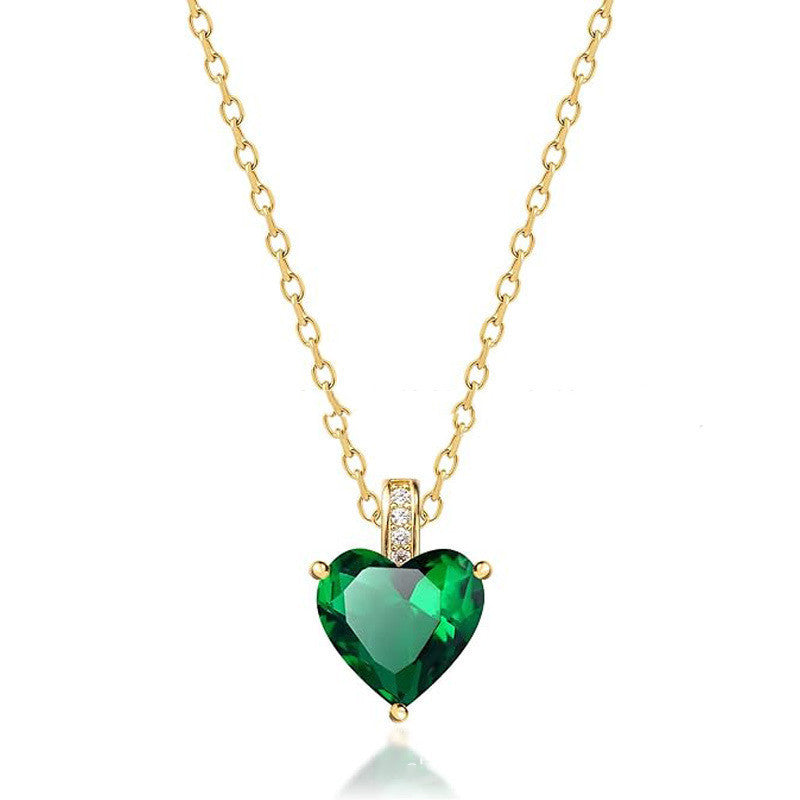 Birthstone Fashion Simple Necklace