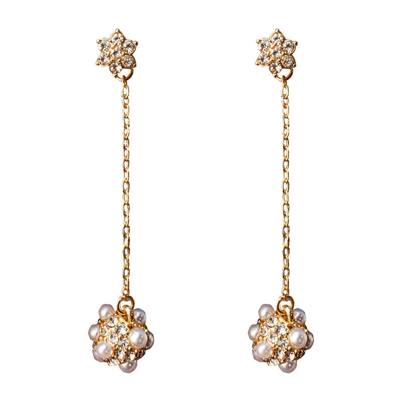 Long Pearl Earring