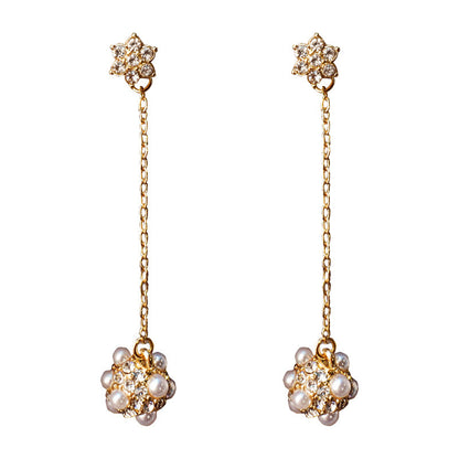 Long Pearl Earring