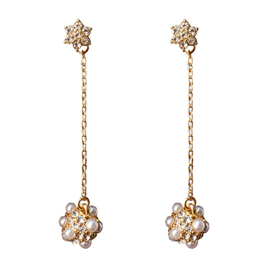Long Pearl Earring