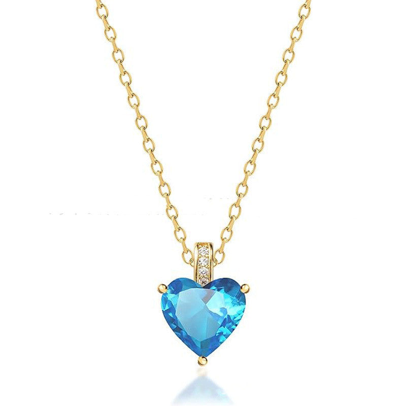 Birthstone Fashion Simple Necklace