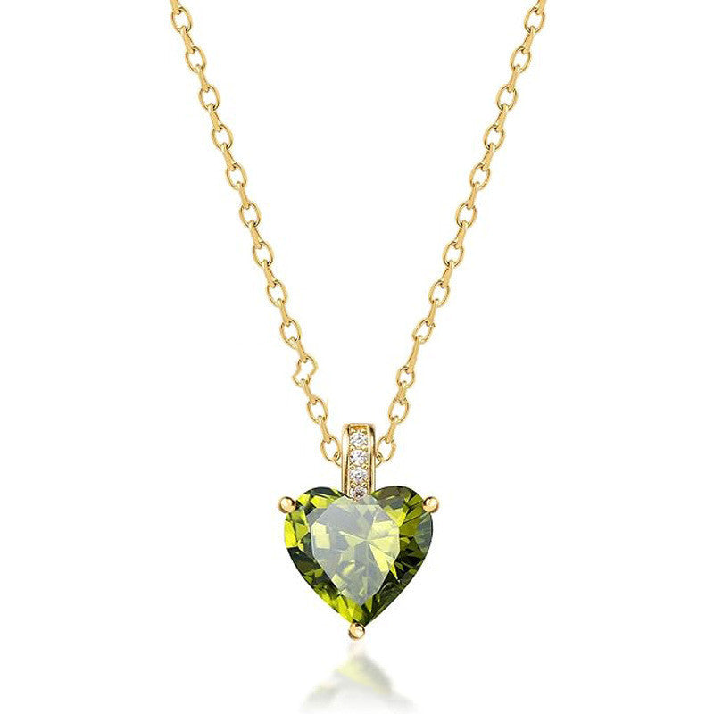 Birthstone Fashion Simple Necklace