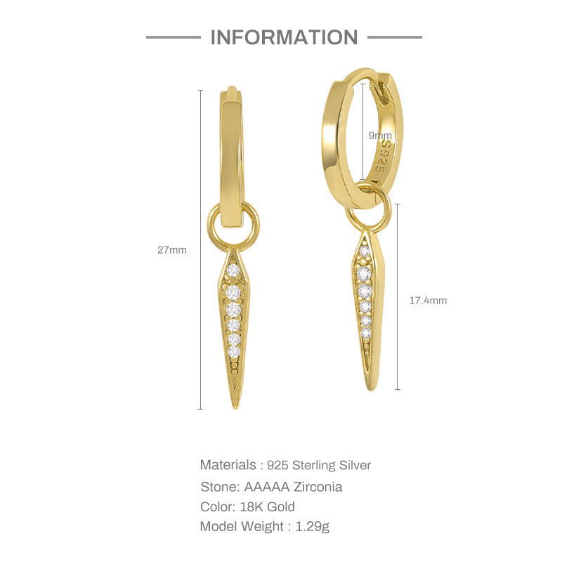 Diamond Spike Earrings