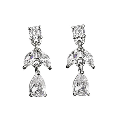 Elegant Diamond Necklace and Earrings