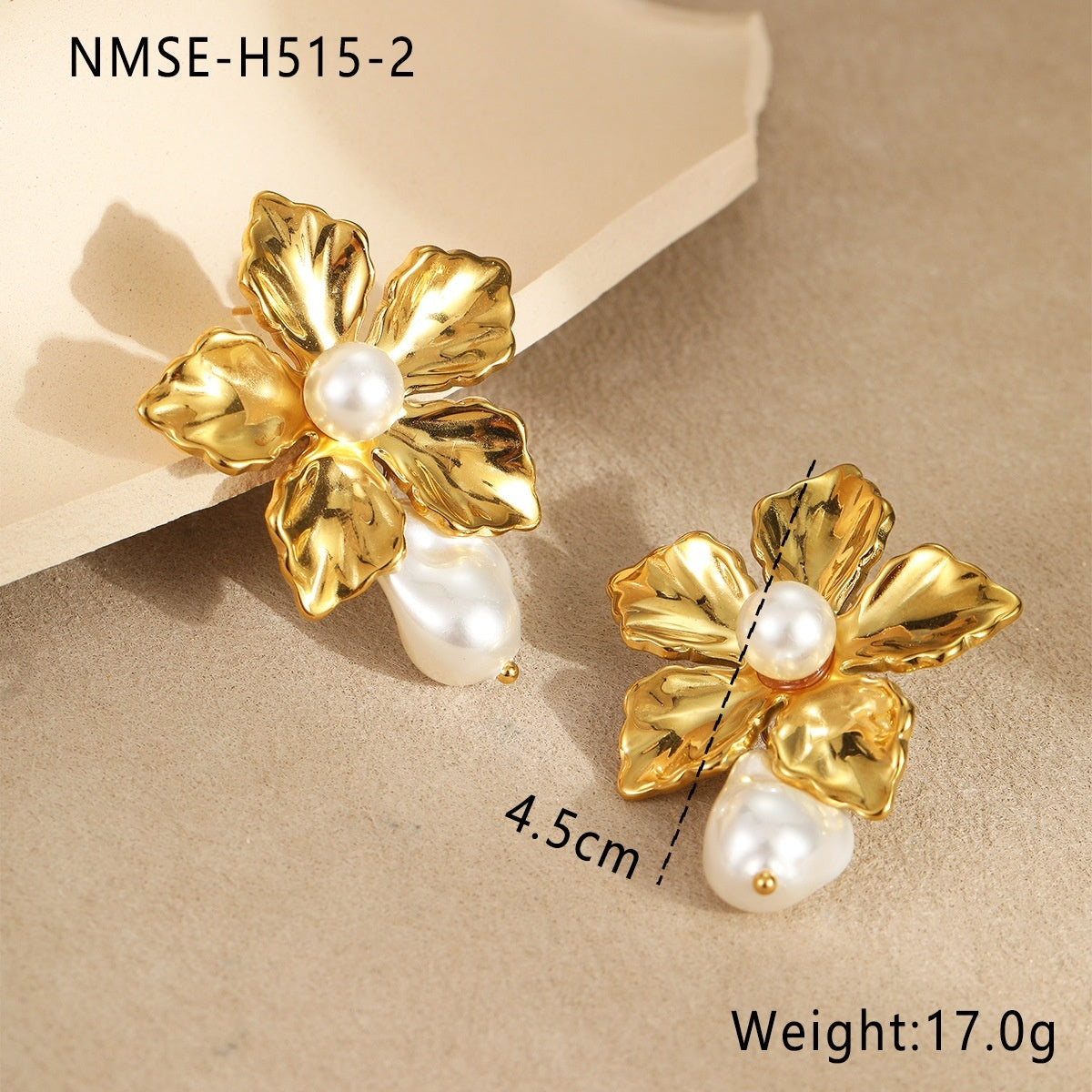 Pearl Flower Earrings