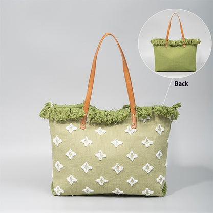 Double-layer Fabric Handbag Tassel