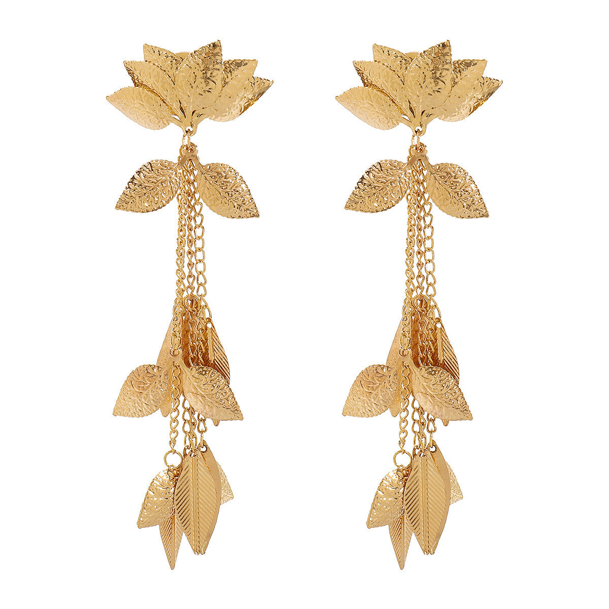 Tassel Lotus Earrings