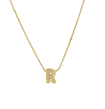 Diamond Letter Necklace