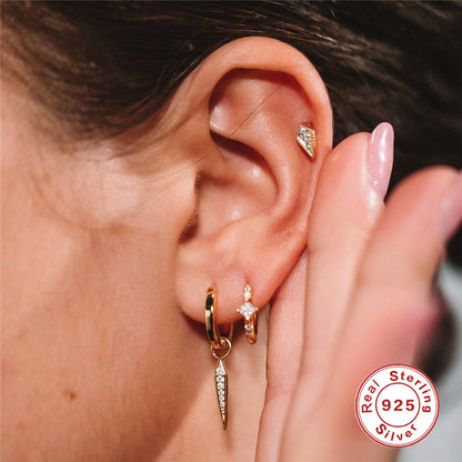Diamond Spike Earrings
