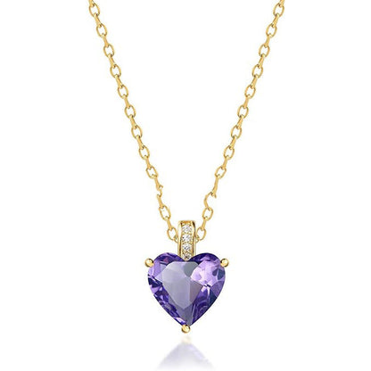 Birthstone Fashion Simple Necklace