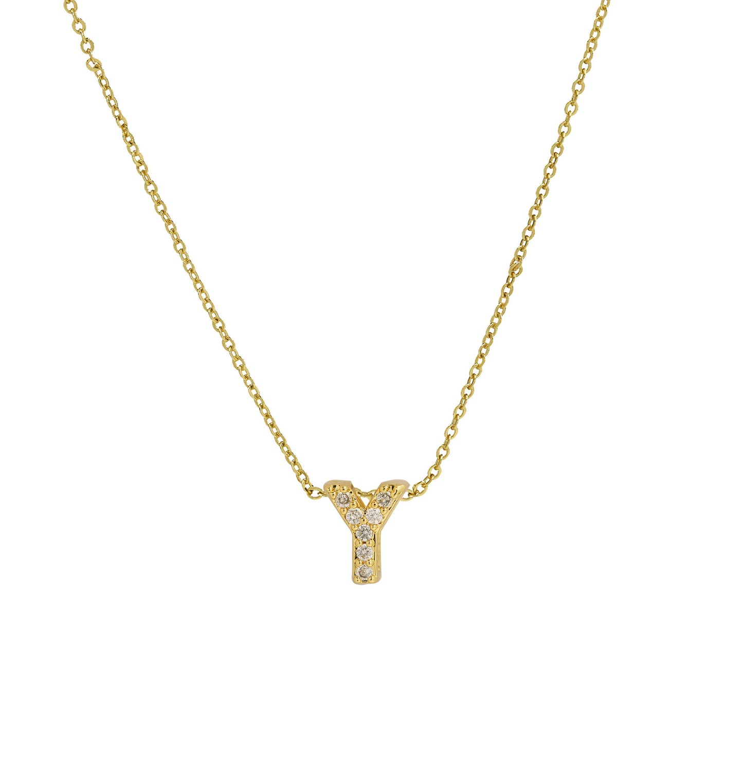 Diamond Letter Necklace