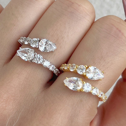 Open-end Zircon Ring