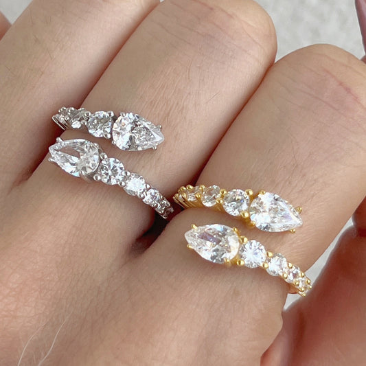 Open-end Zircon Ring